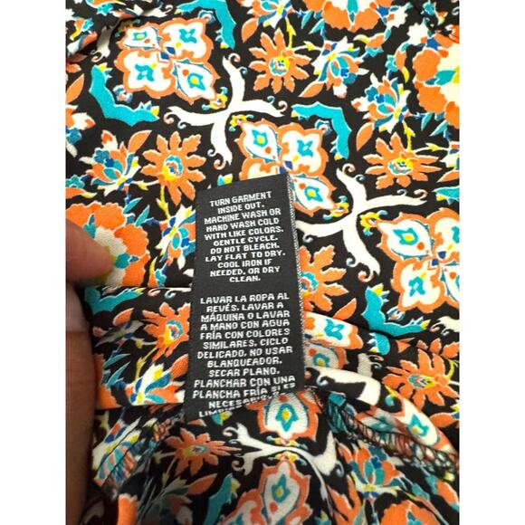 Zac & Rachel Woman Blouse 2X Boho Floral Zip Neck Long Sleeve Tunic Top - Picture 6 of 6